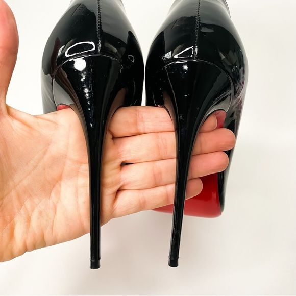 Christian Louboutin So Kate Patent Black 120mm Heels Authentic 38 - Picture 7 of 13